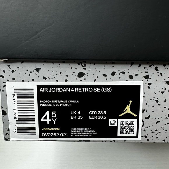 Nike Air Jordan 4 Retro SE (GS) Size 4.5 - Picture 5 of 11